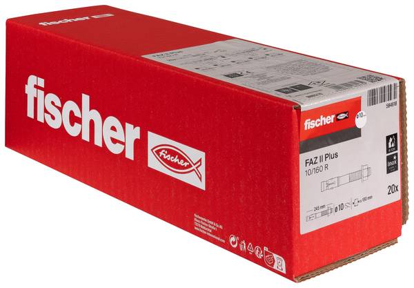 Fischer 564618 FAZ II Plus 10/160 R Bolzenanker 245 mm 10 mm 20 St.