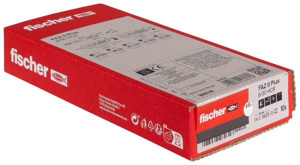 Fischer 564636 FAZ II Plus 8/30 HCR Bolzenanker 95 mm 8 mm 10 St.