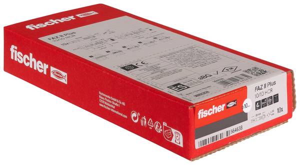 Fischer 564638 FAZ II Plus 10/10 HCR Bolzenanker 95 mm 10 mm 10 St.