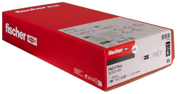 Fischer 564685 FAZ II Plus 16/160 HBS Bolzenanker 278 mm 16 mm 10 St.