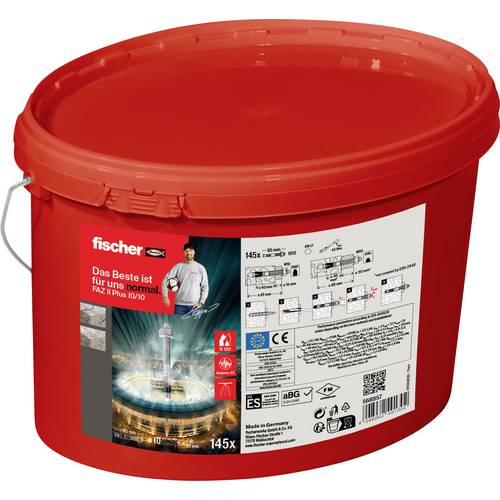 Thumbnail - Fischer 568857 FAZ II Plus 10/10 Eimer (145) Bolzenanker 95 mm 10 mm 145 St.