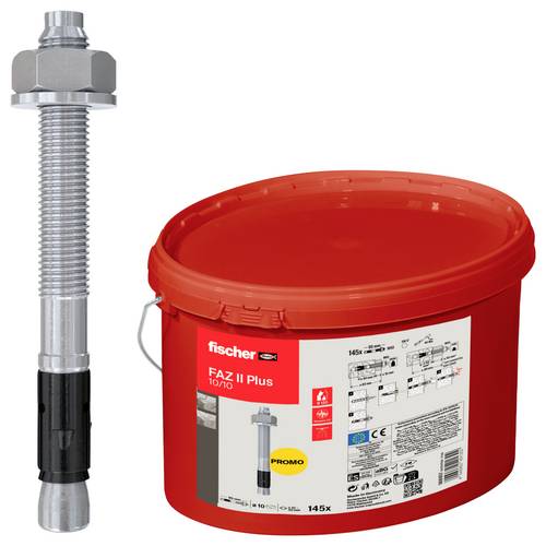 Fischer 568857 FAZ II Plus 10/10 Eimer (145) Bolzenanker 95 mm 10 mm 145 St.