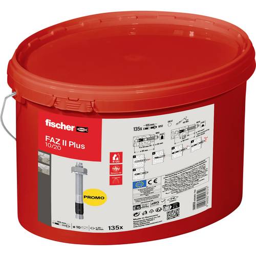 Thumbnail - Fischer 568858 FAZ II Plus 10/20 Eimer (135) Bolzenanker 105 mm 10 mm 135 St.