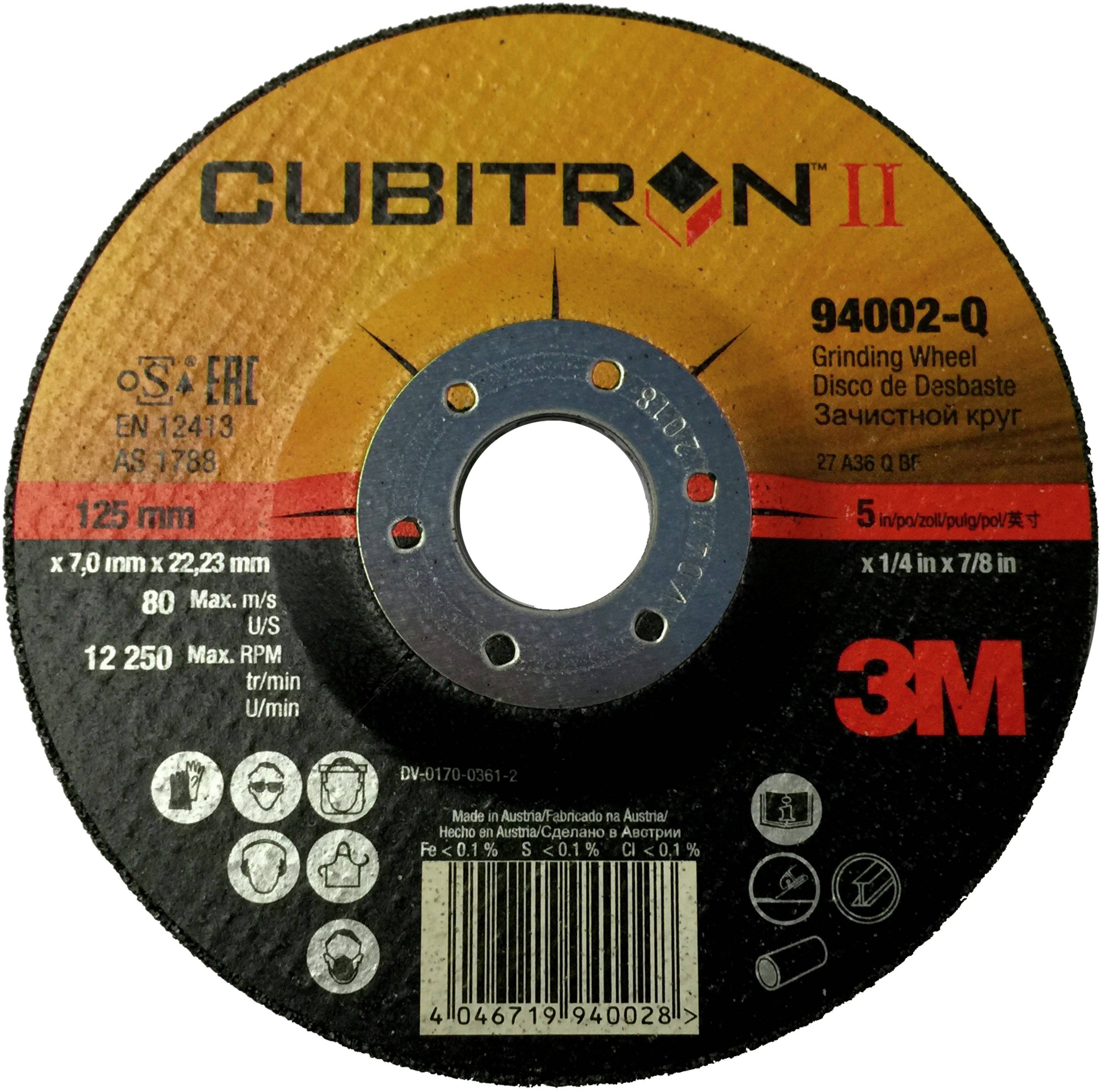 3M 94001-Q Cubitron? Schruppscheibe Durchmesser 150 mm Bohrungs-Ø 22.23 mm 10 Stück (94001-Q)