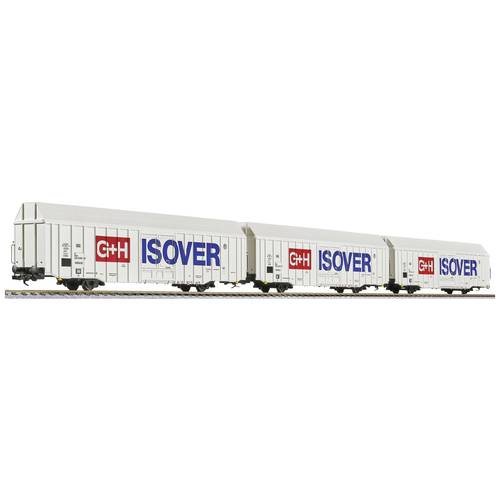 Thumbnail - Liliput L230159 H0 3er-Set Güterwagen Hbbks, G+H ISOVER der DB AG