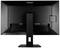 Ein schwarzer Computermonitor von hinten, auf einem Standfuß montiert. Oben steht 'Iiyama'. Der Monitor hat klare, kantige Formen.