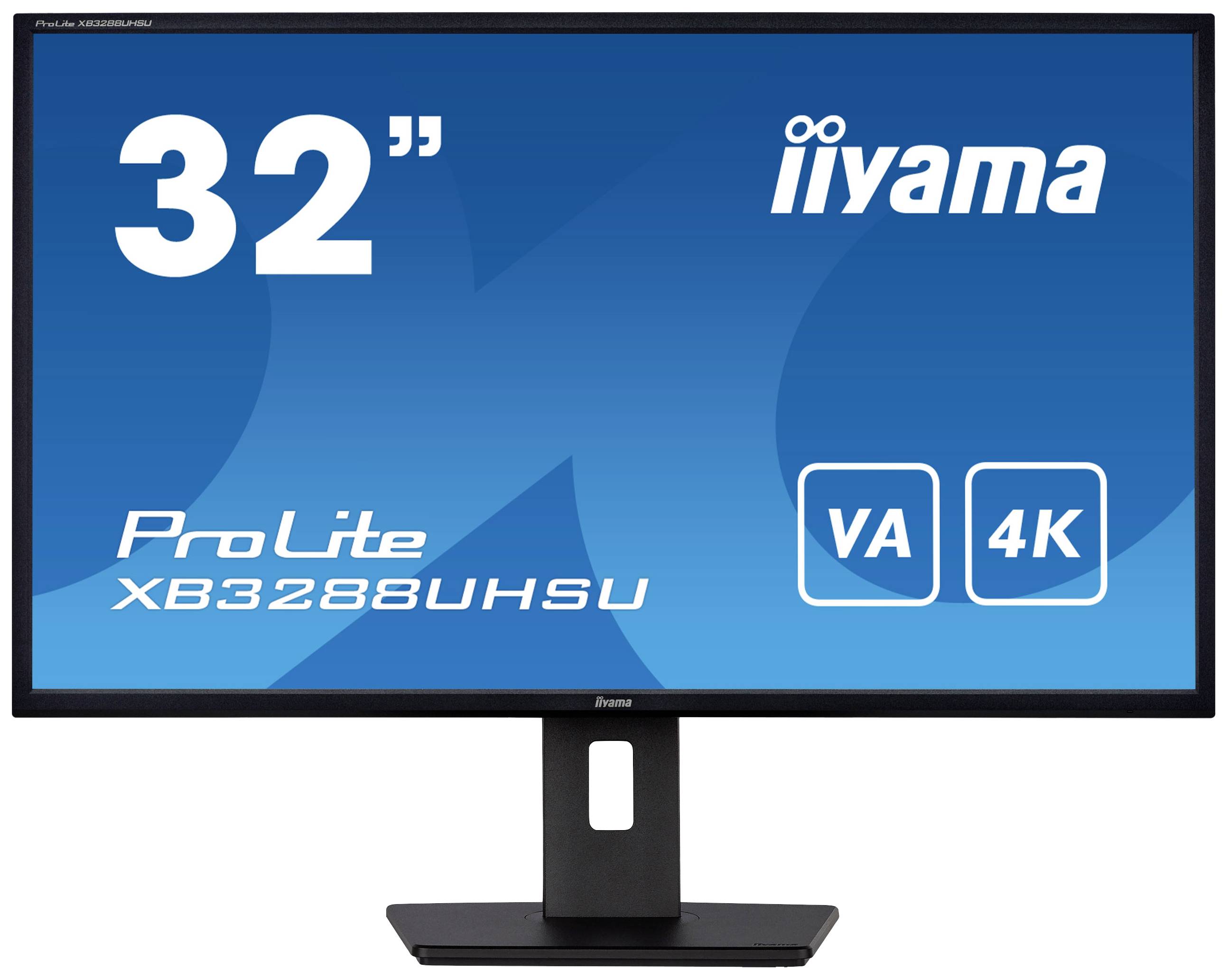 32-Zoll-Monitor von iiyama, Modell ProLite XB3288UHSU, mit VA-Panel und 4K-Auflösung.