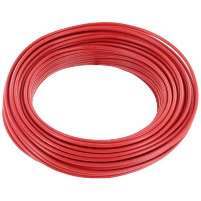 Rolle mit rotem Kabel in einem Kreis aufgewickelt.