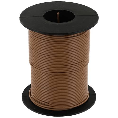 econ connect KL025BR50 Litze 1 x 0.25 mm² Braun 50 m