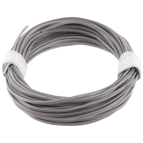 econ connect KZL2X008GR5 Litze 2 x 0.08 mm² Grau 5 m