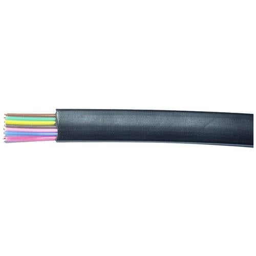 econ connect MPFK8SW Flachbandkabel Schwarz 100 m