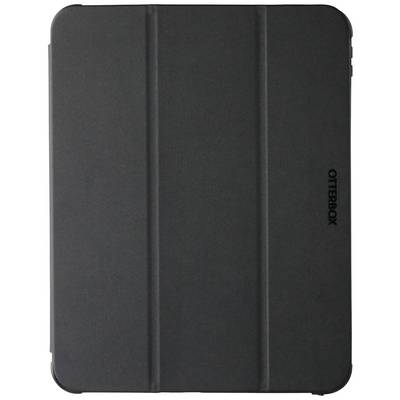 Ein schlichtes schwarzes Etui, geeignet für ein Tablet. Das Etui hat eine glatte Oberfläche und ist mit dem Markennamen 'Otterbox' bedruckt.