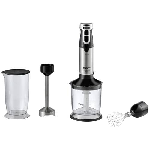 Thumbnail - arzum AR1162 Stabmixer 1000 W mit Messbecher, mit Mixbecher, stufenlose Geschwindigkeitseinstellung Schwarz, Edelstahl