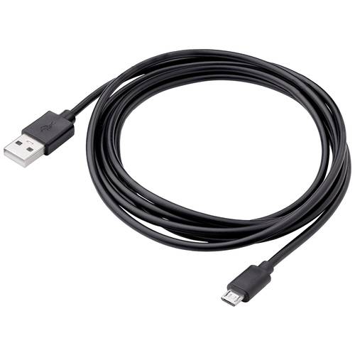 Akyga USB-Kabel USB-A Stecker, USB-Micro-B Stecker 1.80 m Schwarz AK-USB-01
