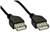'Zwei schwarze USB-Kabelstecker auf weißem Hintergrund, beide mit USB-Symbol, sichtbar aus nächster Nähe.'