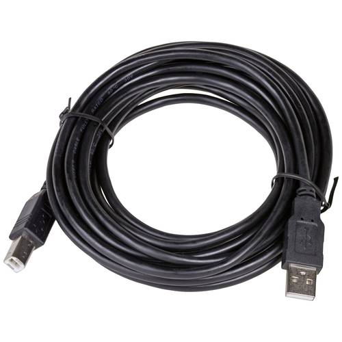 Akyga USB-Kabel USB-A Stecker, USB-B Stecker 5.00 m Schwarz AK-USB-18