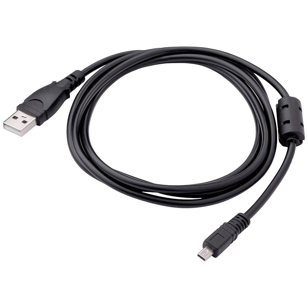 Akyga USB-kabel USB-A stekker, UC-E6 1.5 m Zwart AK-USB-20