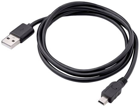Akyga USB-Kabel   USB-A Stecker, USB-Mini-B Stecker 1.00 m Schwarz  AK-USB-22