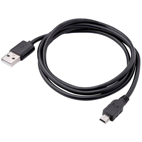 Akyga USB-Kabel USB-A Stecker, USB-Mini-B Stecker 1.00 m Schwarz AK-USB-22