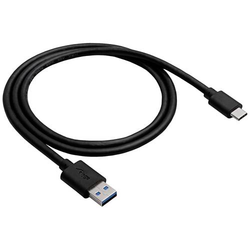 Thumbnail - Akyga USB-Kabel USB-A Stecker, USB-C® Stecker 0.50 m Schwarz AK-USB-24