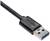 USB 3.0 Kabel mit schwarzem Stecker und Kunststoffummantelung, zeigt die typische rechteckige Form des USB-Anschlusses.