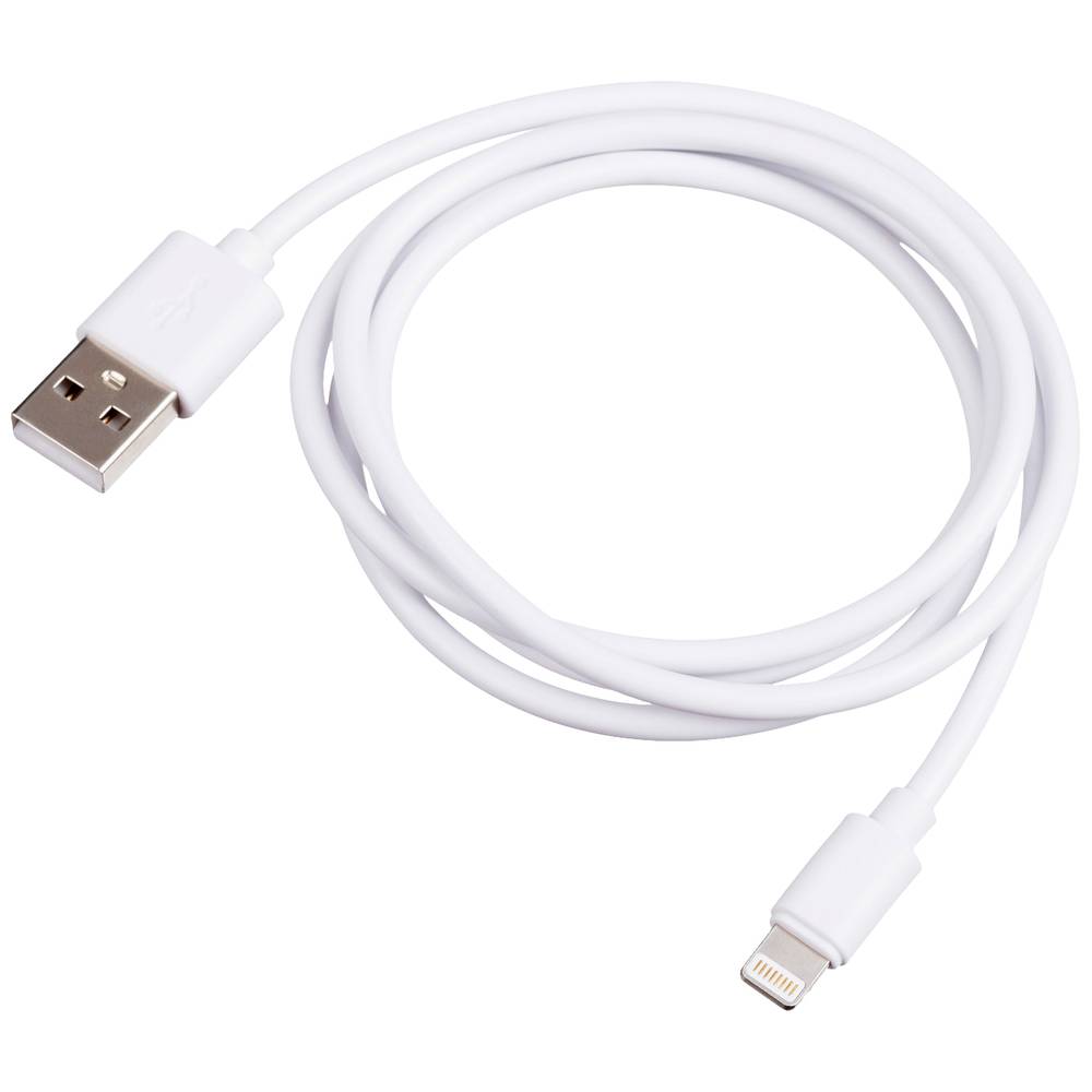 Akyga USB-kabel USB-A stekker, Apple Lightning stekker 1 m AK-USB-30