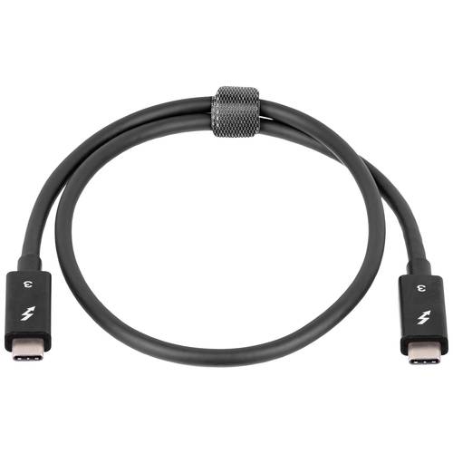 Akyga USB-Kabel Thunderbolt Stecker, Thunderbolt Stecker 0.50 m Schwarz AK-USB-33