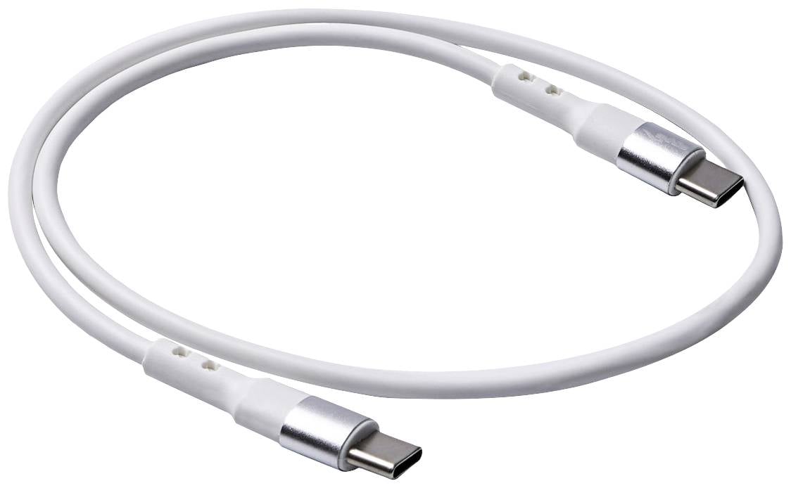 Akyga USB-Kabel USB 2.0 USB-C® Stecker, USB-C® Stecker 0.50 m Weiß beidseitig verwendbarer Stecker AK-USB-39