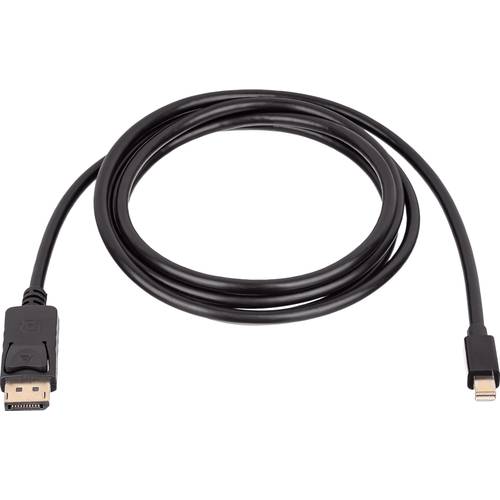 Akyga Anschlusskabel DisplayPort Stecker, Mini DisplayPort Stecker 1.8 m Schwarz AK-AV-15 DisplayPort-Kabel