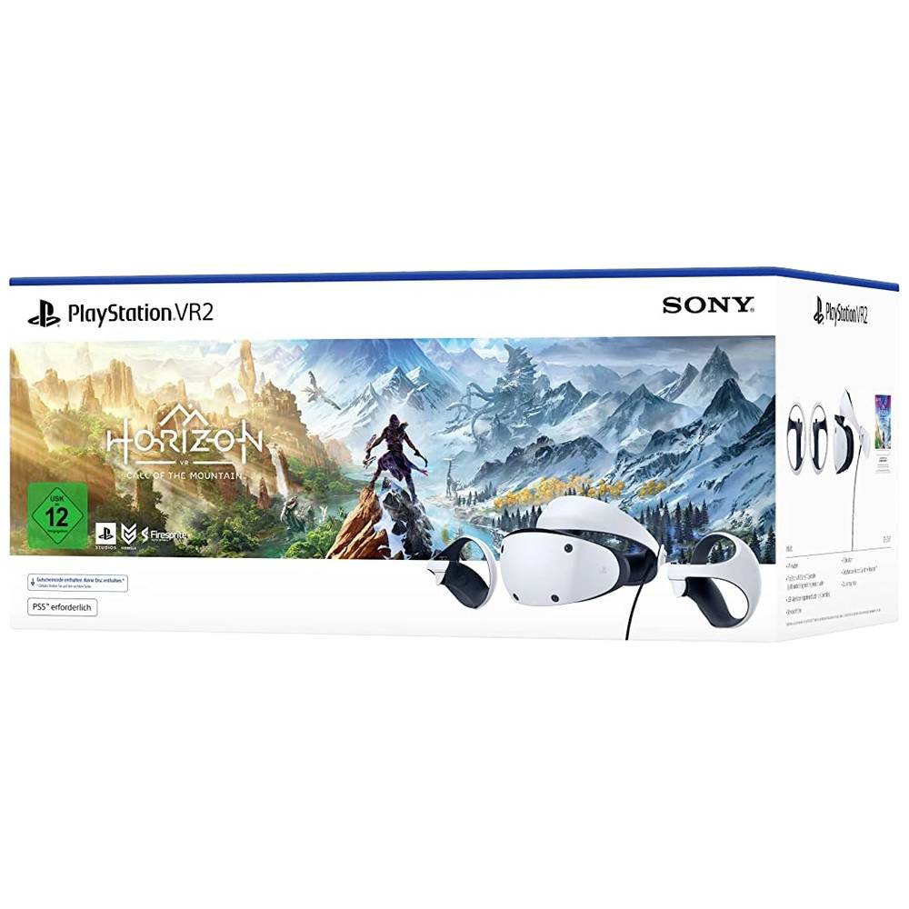 Sony Playstation VR2 Horizon: Call of the Mountain Bundle Virtual Reality bril Wit, Zwart
