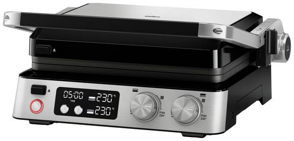 Braun CG STEELBK Tisch Kontaktgrill Timerfunktion klappbar