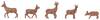 Faller H0 Rehe Bemalt, Stehend