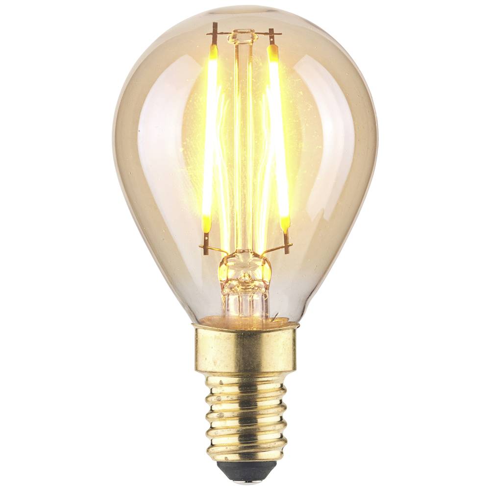 LightMe LM85053 LED-lamp E14 Kogel 2.5 W Barnsteen (Ø x l) 45 mm x 80 mm 1 stuk(s)