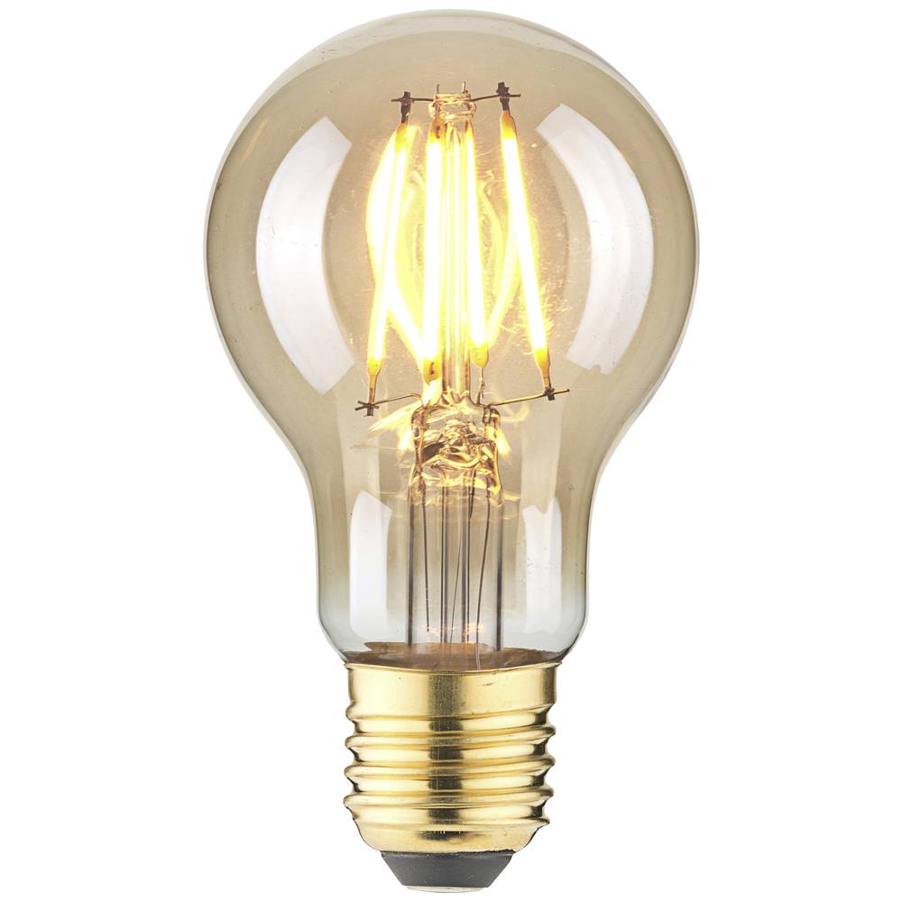 LightMe LM85056 LED-lamp E27 Peer 4.5 W Barnsteen (Ø x l) 60 mm x 108 mm 1 stuk(s)