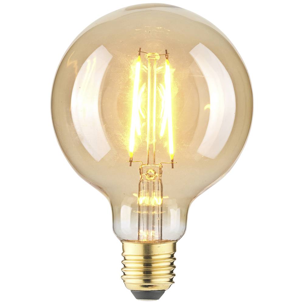 LightMe LM85059 LED-lamp E27 Globe 2.5 W Barnsteen (Ø x l) 95 mm x 140 mm 1 stuk(s)