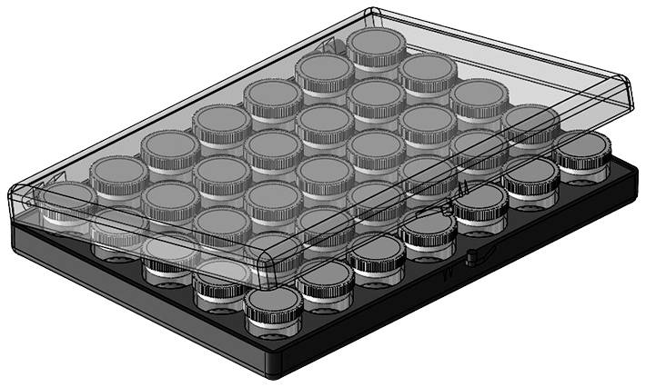TEKO Gehäuse Potting Storage SMD-Box 129,85 x 179,85 x 25,4 mm Kunststoff transparent SB 14.0