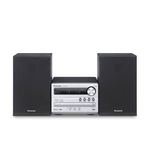 Thumbnail - Panasonic SC-PM254EG-S Stereoanlage Bluetooth®, CD, DAB+, UKW, USB, 2 x 10 W Schwarz, Silber