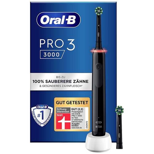 Oral-B Pro 3 3000 Cross Action 350931 Elektrische Zahnbürste Rotierend/Oszilierend/Pulsieren Schwarz