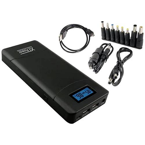 XTPower XT-20000 QC3 Powerbank 20100 mAh Li-Ion USB, DC-Buchse 3.5 mm Schwarz Statusanzeige