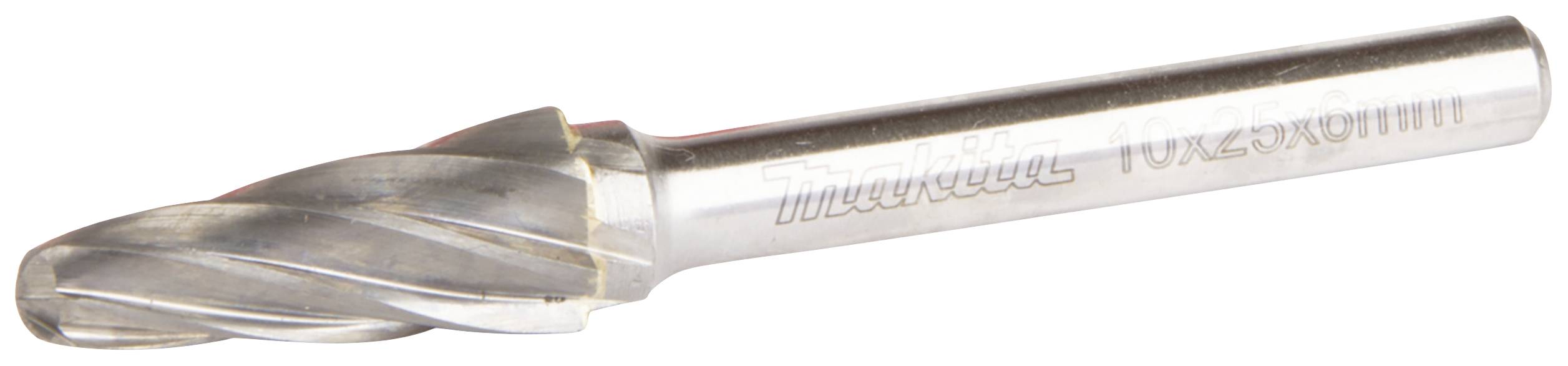 MAKITA B-52825 Frässtift Hartmetall Rundkegel Produktabmessung, Ø 10 mm Arbeits-Länge 25 mm Schaftdu