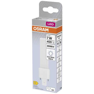 LED-Lampe von Osram, G23-Sockel, 3,5 W entspricht 7 W, 400 lm, 4000 K, in Originalverpackung. Lebensdauer: 30.000 Stunden.