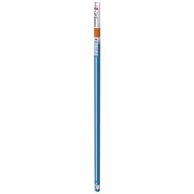 Ein langer blauer Stab mit roten und silbernen Details. Oben steht 'BIC'.