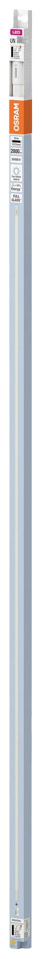 Eine 'Osram L 58W/840 Cool White' Leuchtstoffröhre: 1500 mm Länge, energieeffizient, für allgemeine Beleuchtung verwendet.