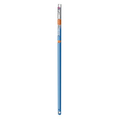 Blauer Bleistift der Marke Faber-Castell, bekannt für hochwertige Schreibwaren. Geeignet zum Schreiben und Zeichnen.