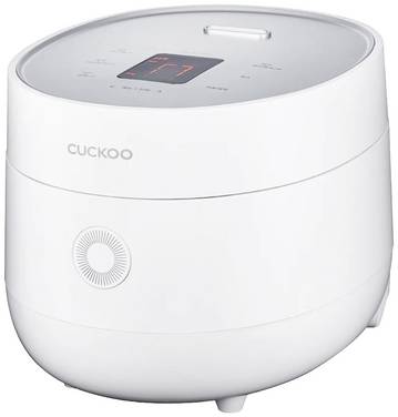 Cuckoo CR-0675F Reiskocher Weiß (matt) mit Display, mit Messbecher, Timerfunktion