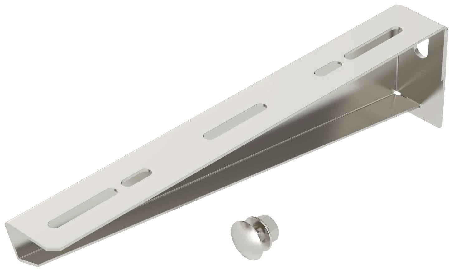 OBO Bettermann 6424444 Wand- und Stielausleger Befestigungs-Set (L x B) 38 mm x 310 mm 30 St. Edelstahl