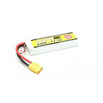 LiPo-Akku LemonRC, 11.1V, 4300mAh, mit XT60-Anschluss, geeignet für Modellbau und ferngesteuerte Fahrzeuge.
