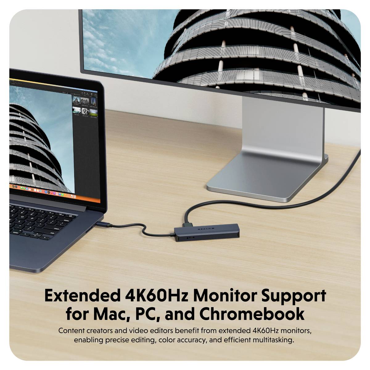 HYPER USB-C® Dockingstation HyperDrive EcoSmart Gen.2 Hub Passend für Marke Dockingstations: Universal USB-C® Power Deli-6