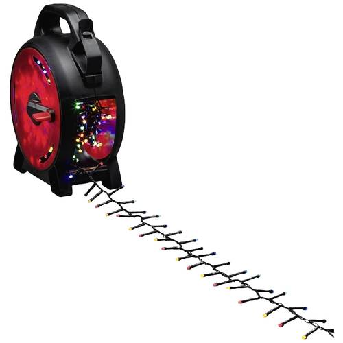 Konstsmide 3846-530 Micro-Lichterkette Außen netzbetrieben Anzahl Leuchtmittel 600 LED Mehrfarbig Beleuchtete Länge: 13....