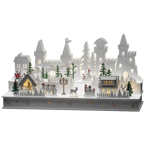 Thumbnail - Konstsmide 3257-210 LED-Szenerie Weihnachtsmarkt Warmweiß LED Warmweiß Timer, mit Schalter